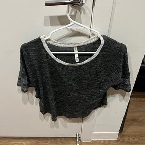 Flow tshirt semi sheer top